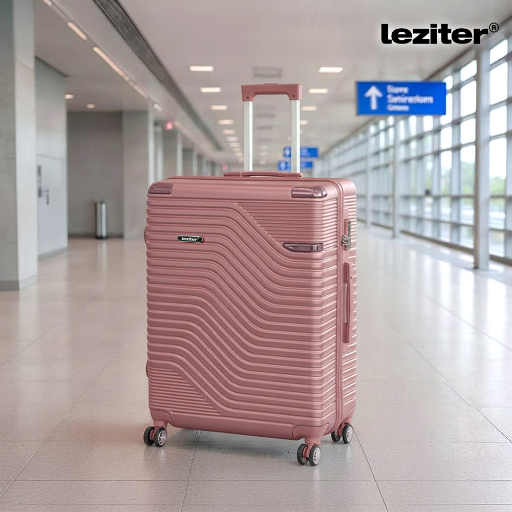 Valiză mare ABS Leziter TraveLux Urban 76x50x29 cm, roz somon