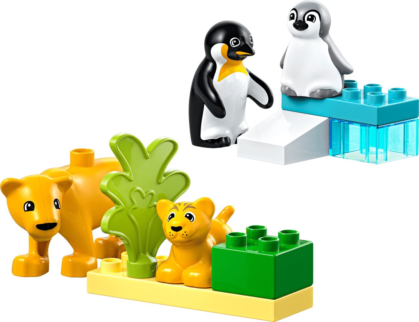 LEGO DUPLO FAMILII DE ANIMALE SALBATICE: PINGUINI SI LEI 10442
