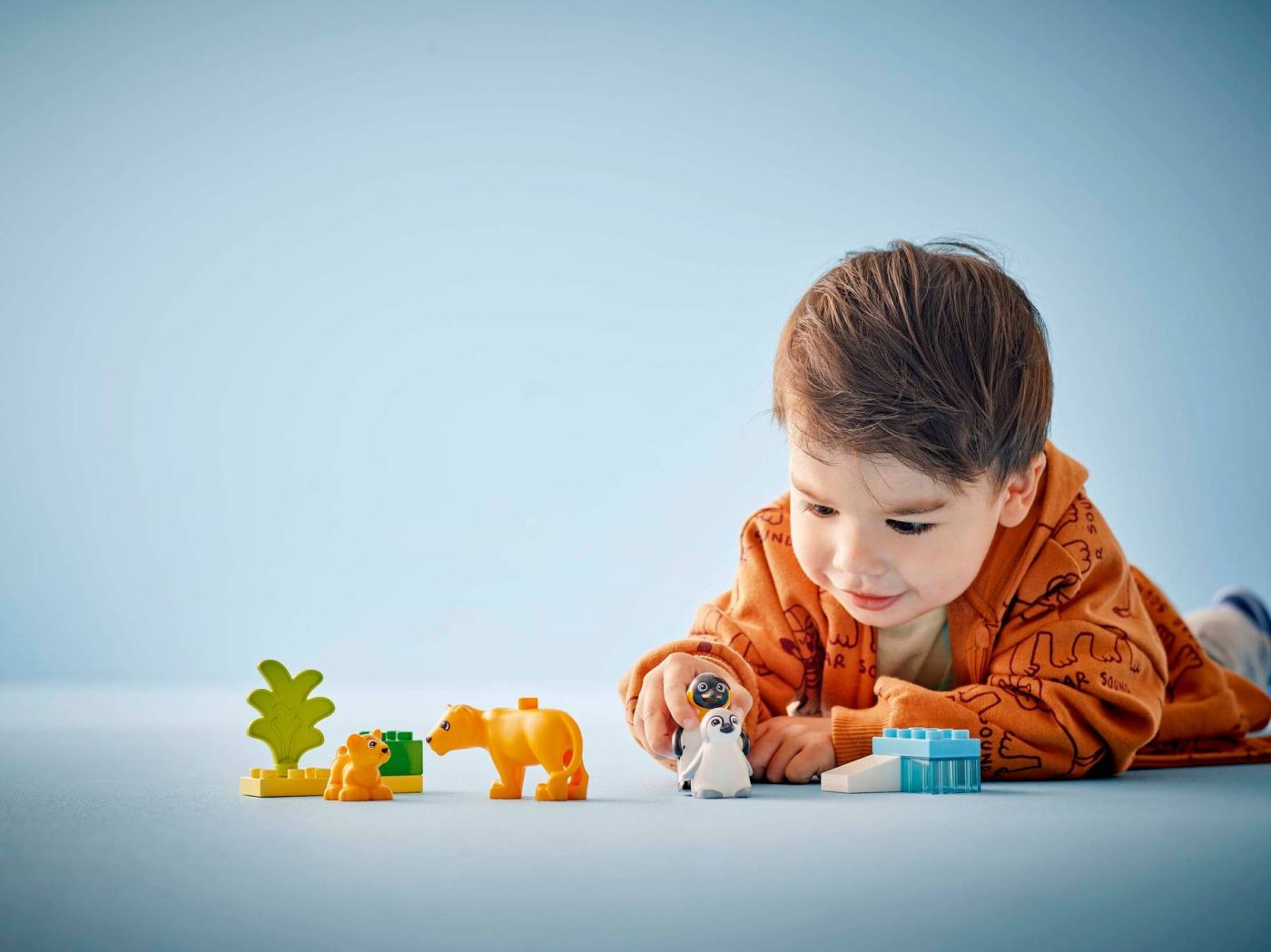 LEGO DUPLO FAMILII DE ANIMALE SALBATICE: PINGUINI SI LEI 10442