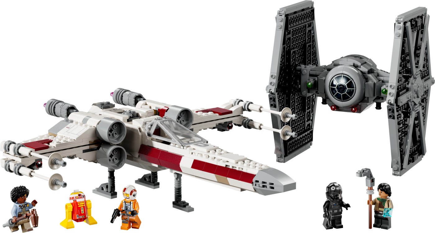 LEGO Star Wars Hibrid TIE Fighter si X-Wing 75393, 9+ ani