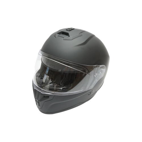 Casca moto integrala neagra viziera transparenta marimea L Grit Cod: DISTM84