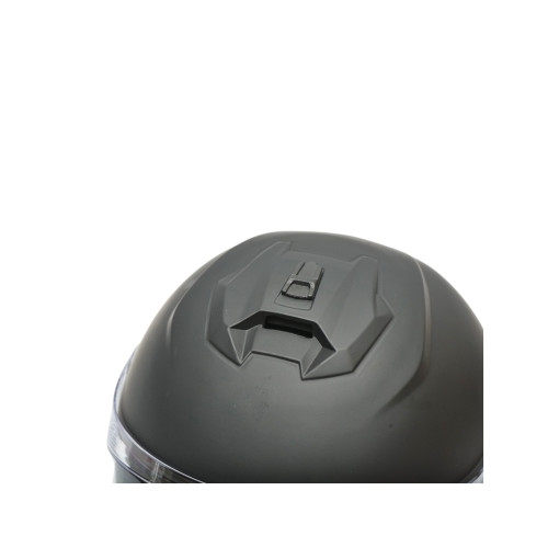 Casca moto integrala neagra viziera transparenta marimea L Grit Cod: DISTM84