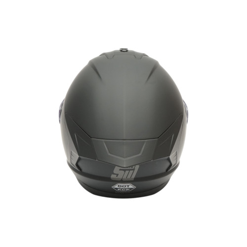 Casca moto integrala neagra viziera transparenta marimea L Grit Cod: DISTM84