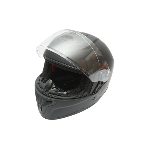 Casca moto integrala neagra viziera transparenta marimea L Grit Cod: DISTM84