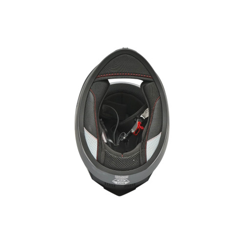 Casca moto integrala neagra viziera transparenta marimea L Grit Cod: DISTM84