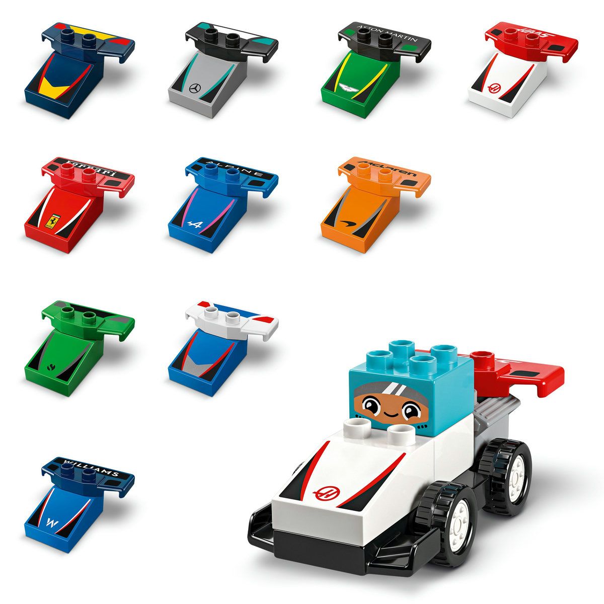 LEGO DUPLO ECHIPA F1: MASINI SI PILOTI DE CURSE 10445
