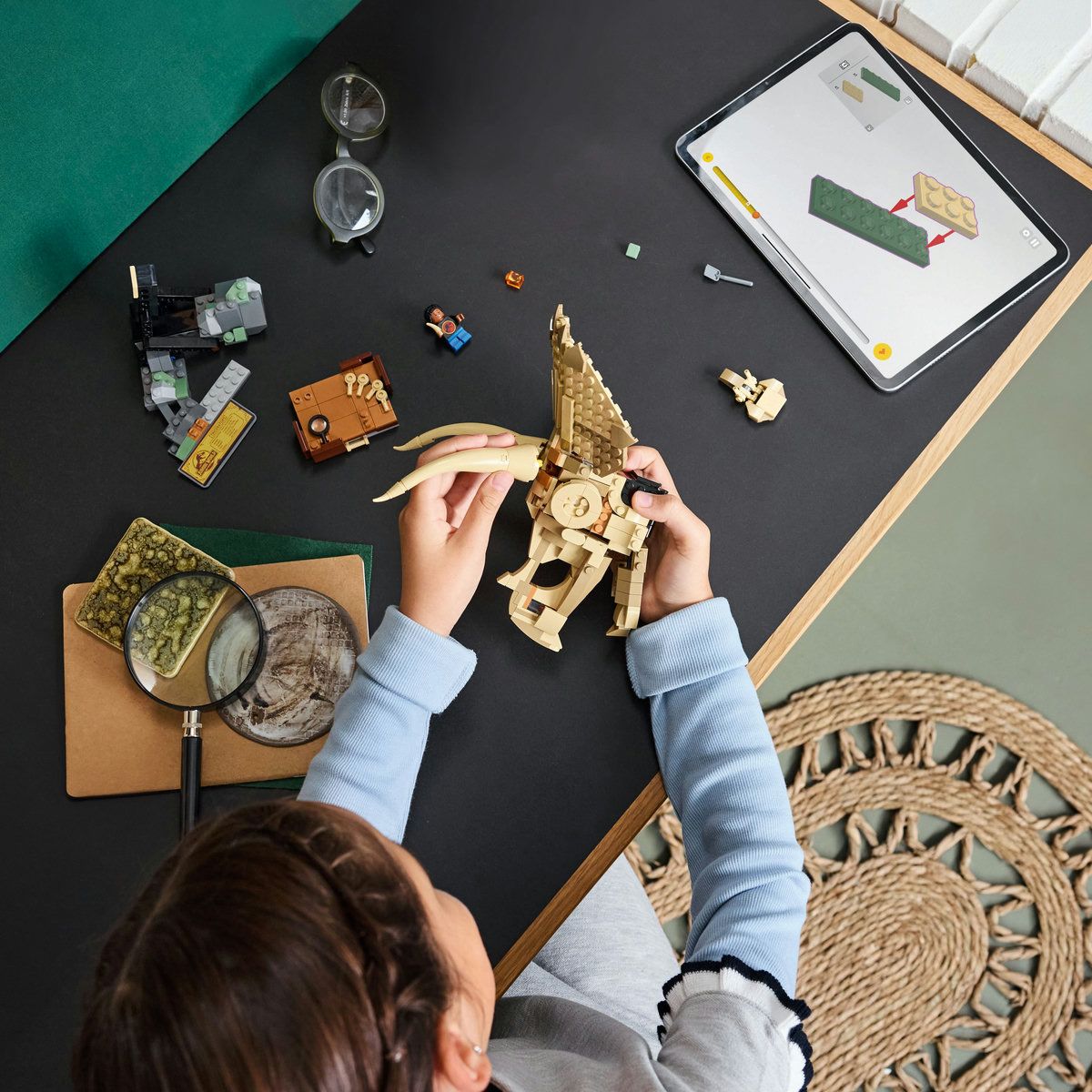 LEGO JURASSIC WORLD FOSILE DE DINOZAUR CRANIU DE TRICERATOPS 76969