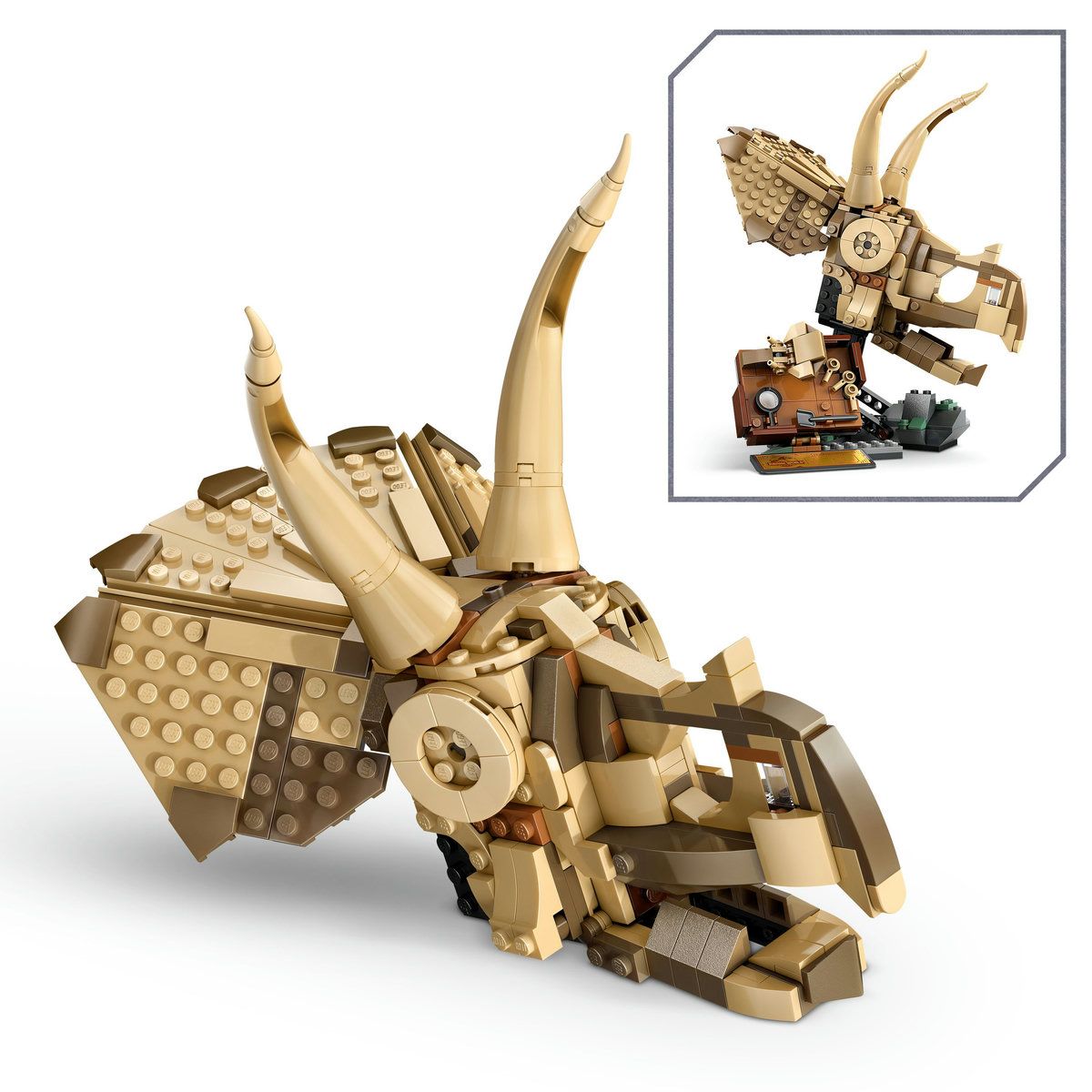 LEGO JURASSIC WORLD FOSILE DE DINOZAUR CRANIU DE TRICERATOPS 76969