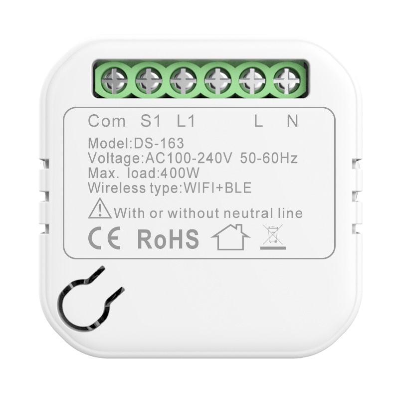 Releu LUXION Mini-Smart, Wi-Fi, 1 Intrare, 1 Iesire, Control Aplicatie SmartElectro IntelligentHouse
