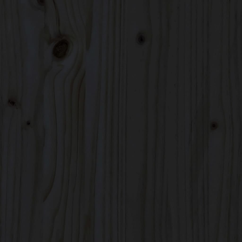 Set mobilier relaxare de grădină 4 piese, negru, lemn masiv pin GartenMobel Dekor