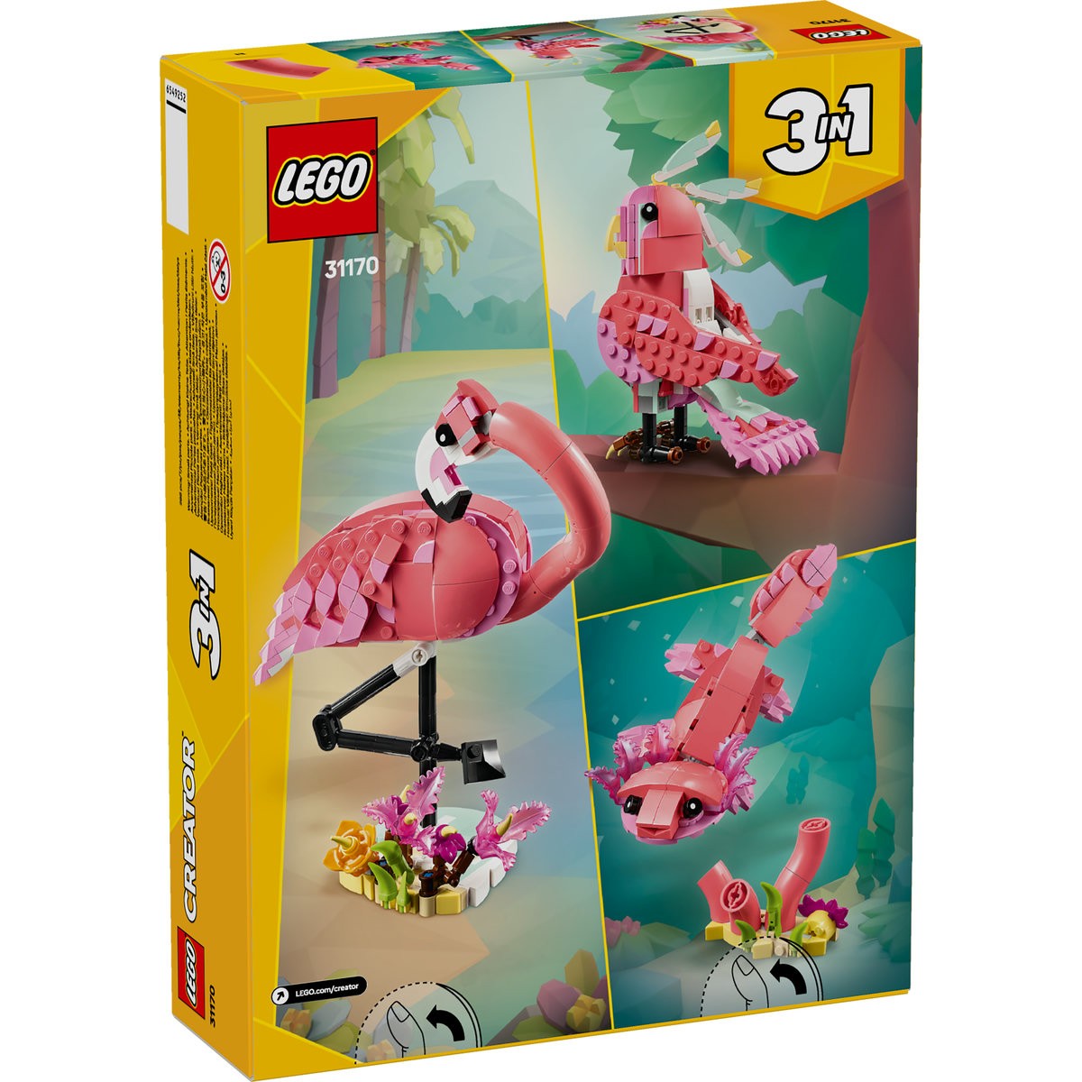 LEGO CREATOR ANIMALE SALBATICE FLAMINGO ROZ 31170