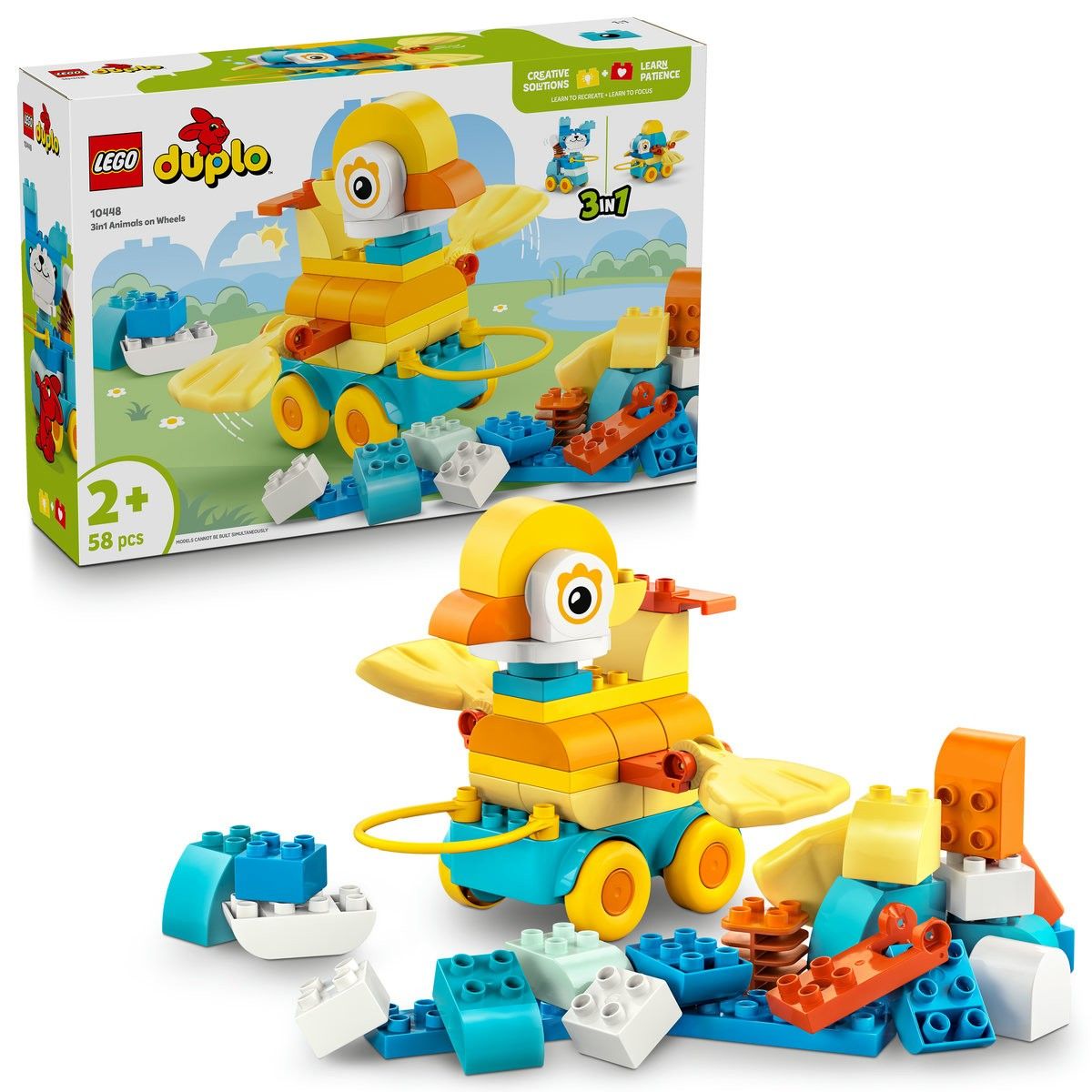 LEGO DUPLO ANIMALE PE ROTI 3 IN 1 10448