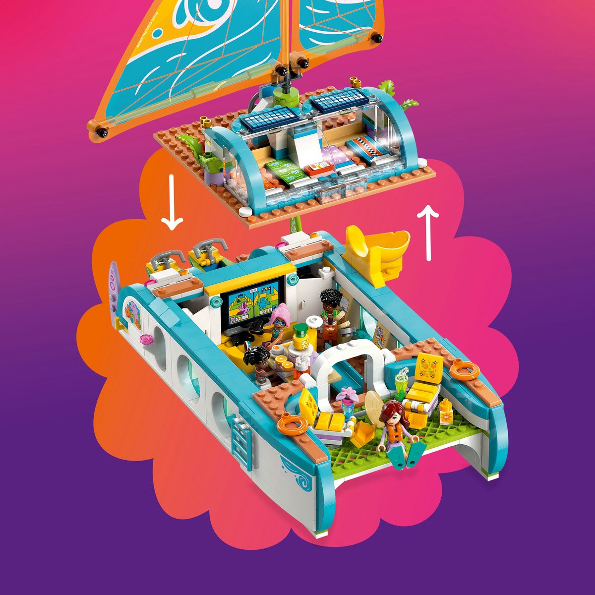 LEGO FRIENDS CALATORIA AVENTUROASA CU BARCA 42664