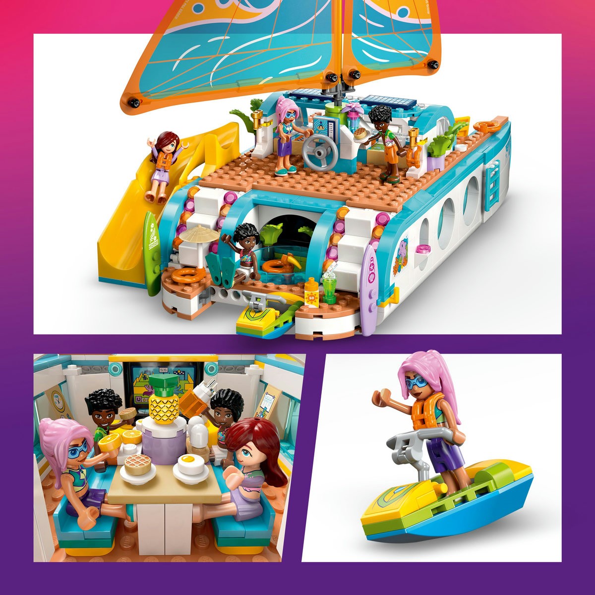 LEGO FRIENDS CALATORIA AVENTUROASA CU BARCA 42664