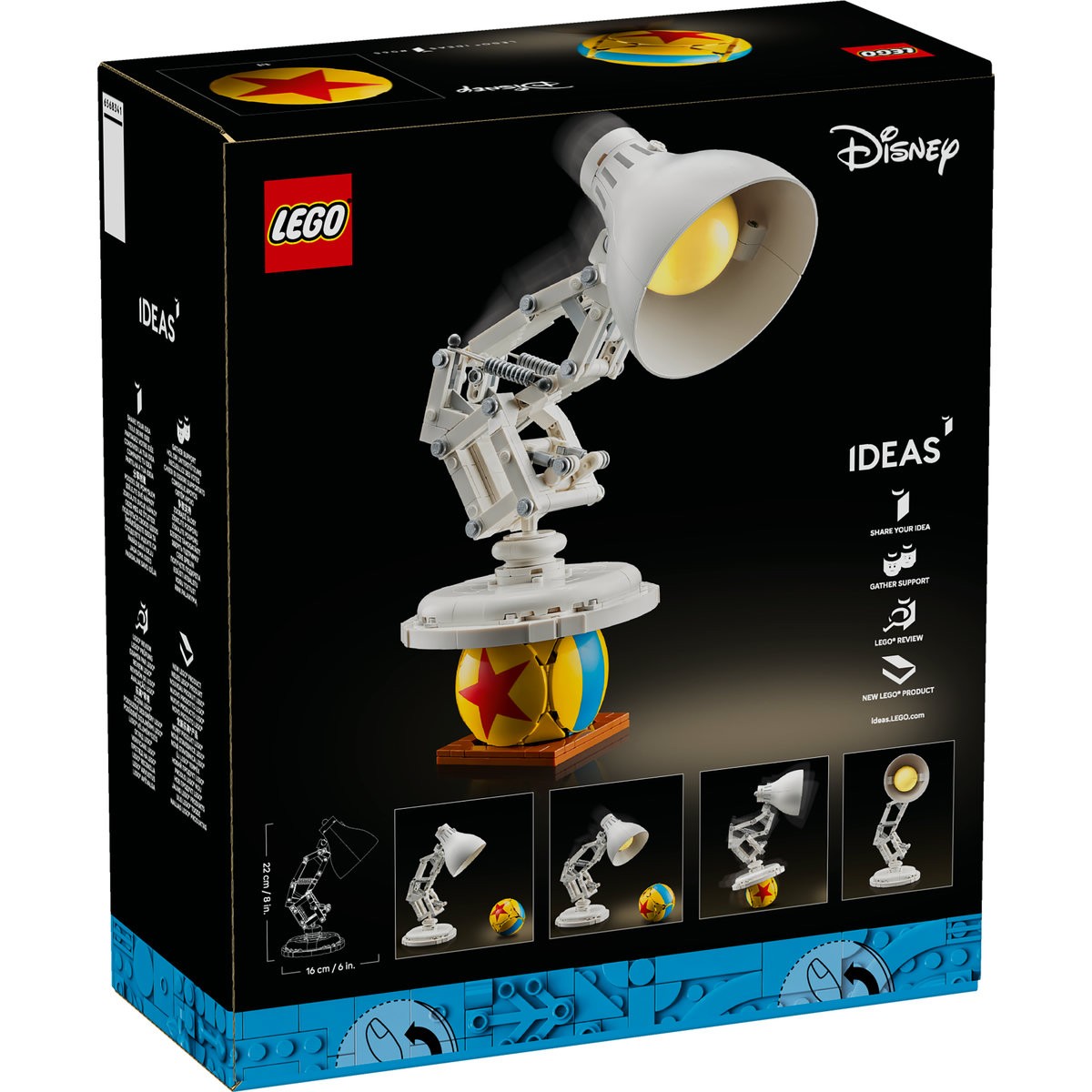 LEGO IDEAS DISNEY PIXAR LUXO JR 21357