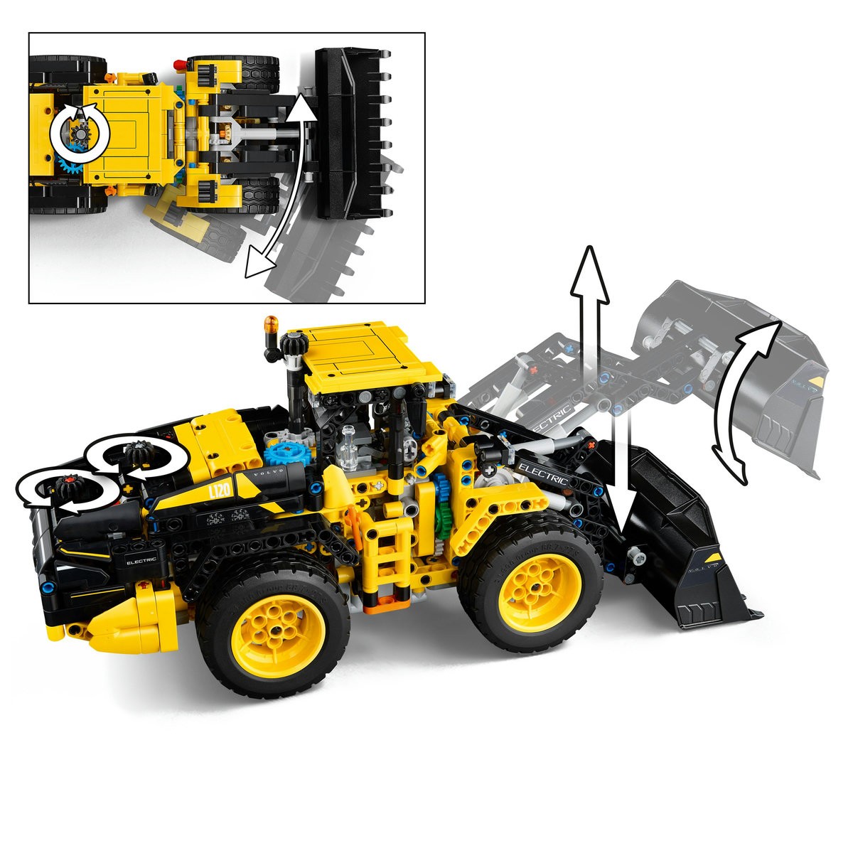 LEGO TECHNIC INCARCATOR FRONTAL VOLVO L120 ELECTRIC 42209