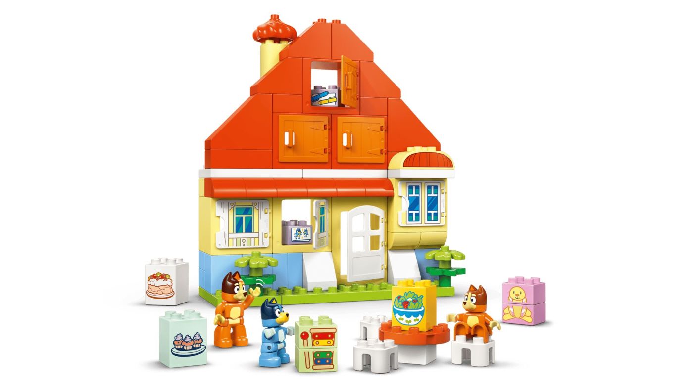 LEGO DUPLO Casa de familie a lui Blue cu joc de memorie 10459