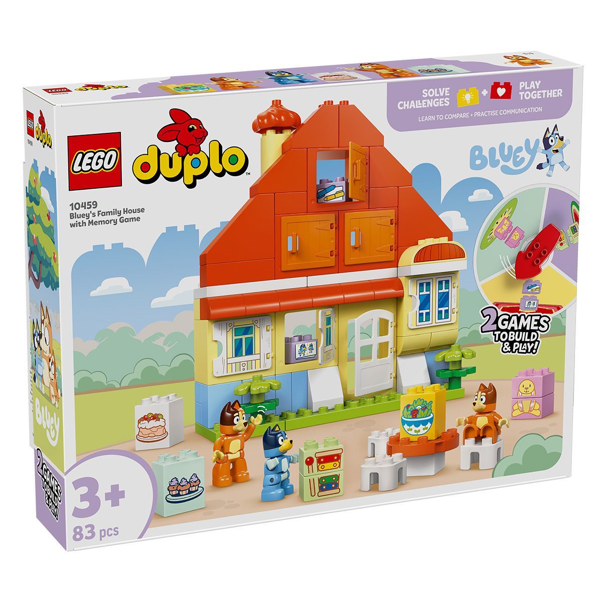 LEGO DUPLO Casa de familie a lui Blue cu joc de memorie 10459