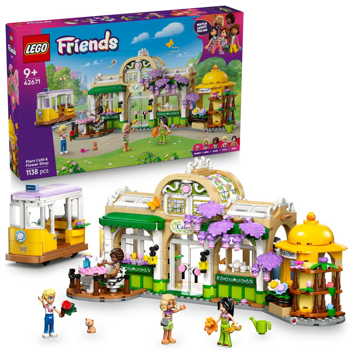LEGO FRIENDS CAFENEA CU MULTE PLANTE SI FLORARIE 42671