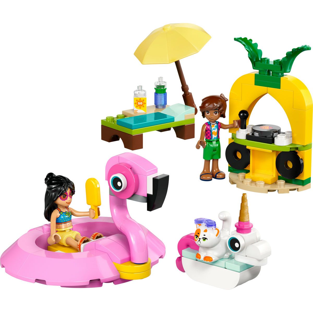 LEGO FRIENDS PETRECERE LA PISCINA CU UNICORNUL SI FLAMINGO 42658