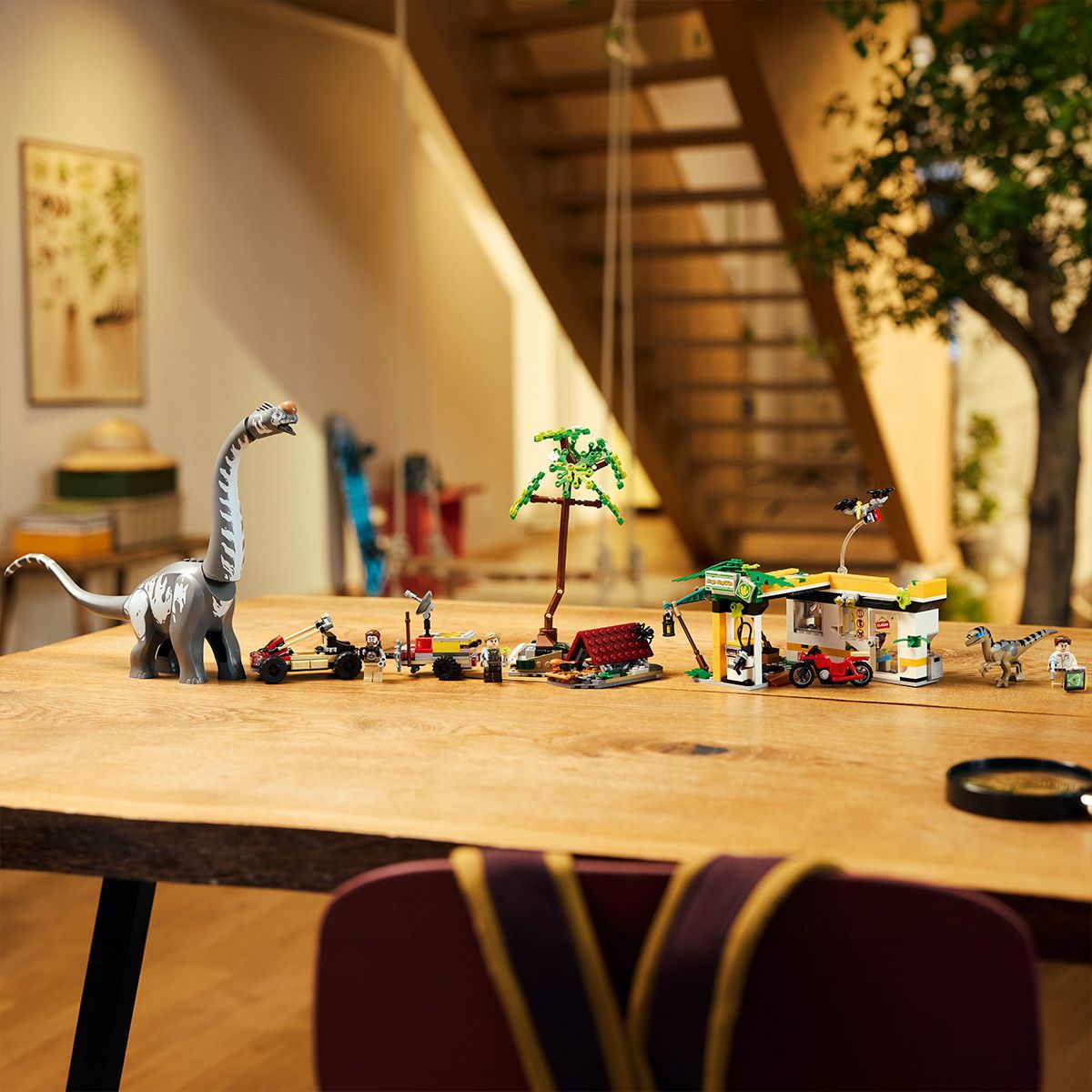 LEGO Jurassic World 76973 Misiune de urmarire Velociraptor si Titanosaurus
