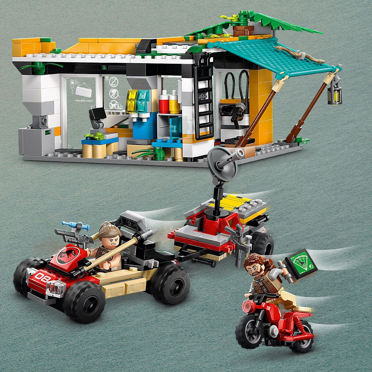 LEGO Jurassic World 76973 Misiune de urmarire Velociraptor si Titanosaurus