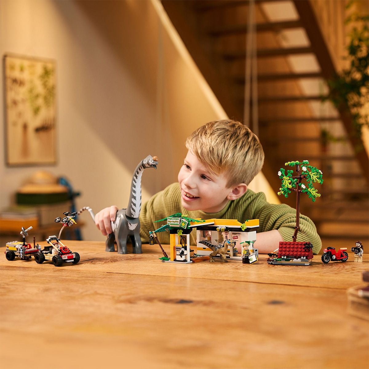 LEGO Jurassic World 76973 Misiune de urmarire Velociraptor si Titanosaurus