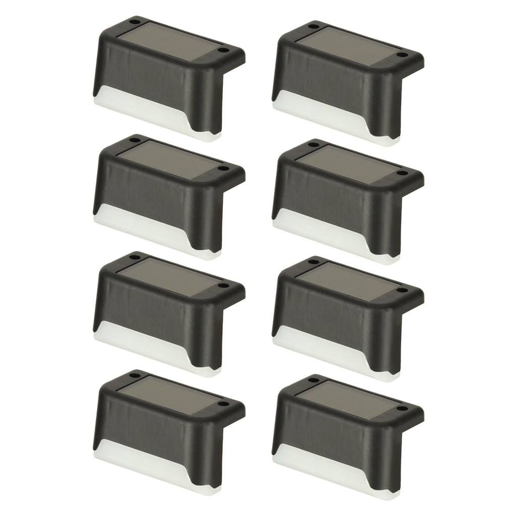 Set 8 Lampi solare LED pentru iluminat scari exterioare cu senzor crepuscular FAVLine Selection