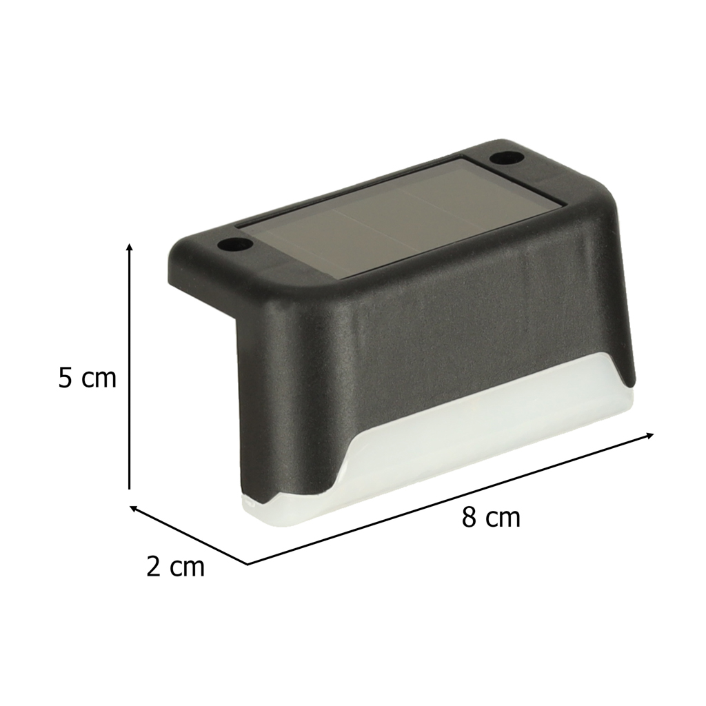 Set 8 Lampi solare LED pentru iluminat scari exterioare cu senzor crepuscular FAVLine Selection
