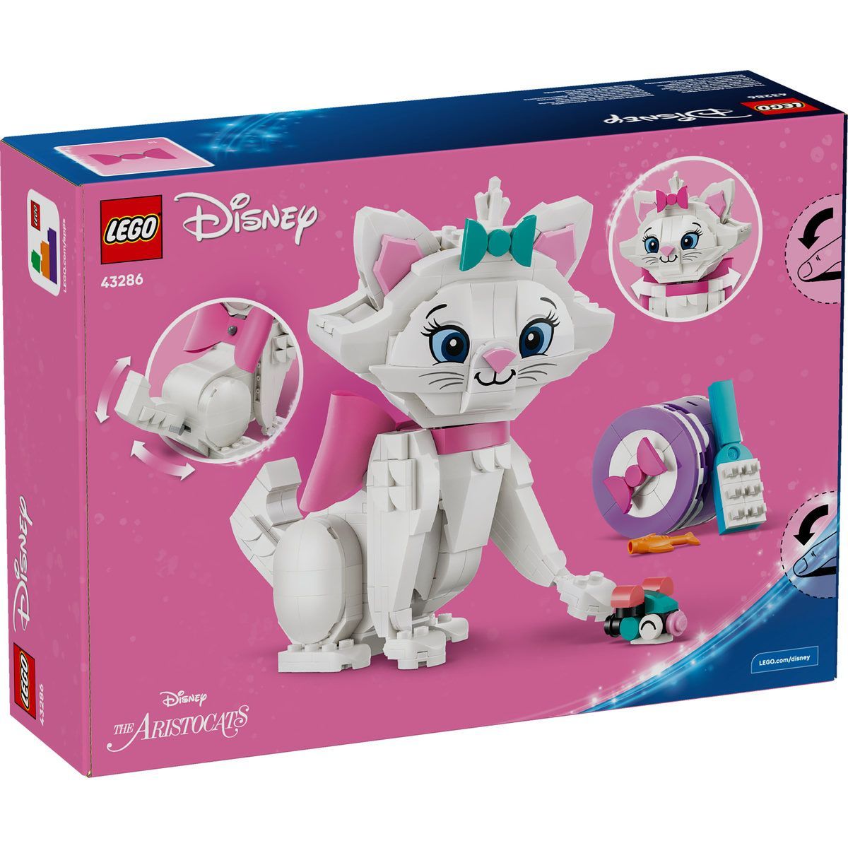 LEGO Disney Adorabila Marie din Pisicile Aristocrate, 369 piese, 7+