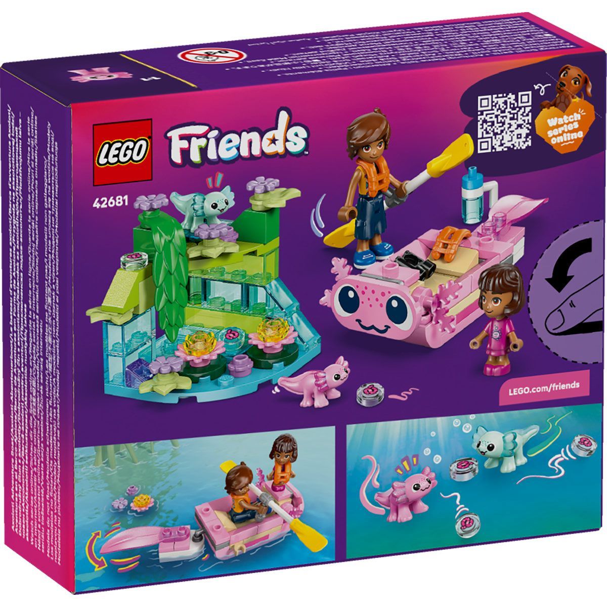 LEGO Friends Barca Axolotl pentru Aventuri 42681, 95 piese