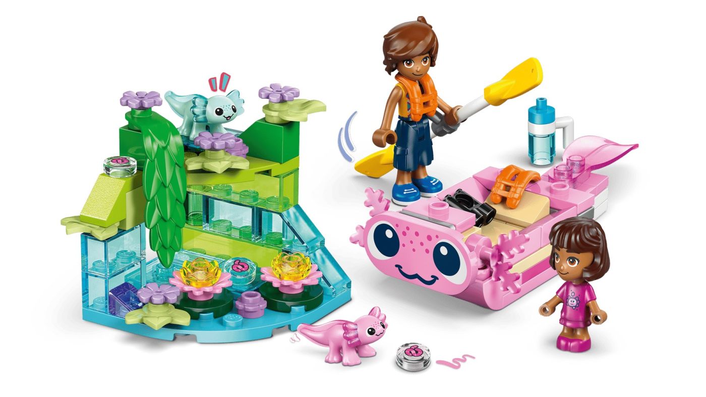 LEGO Friends Barca Axolotl pentru Aventuri 42681, 95 piese