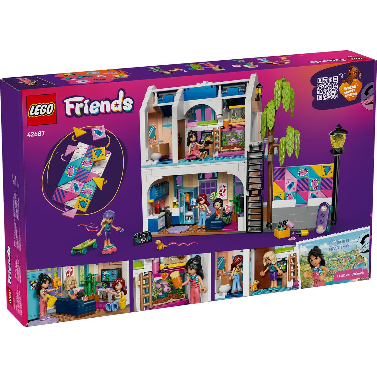 LEGO Friends Casa familiei lui Liann 42687, set de constructie cu 946 piese