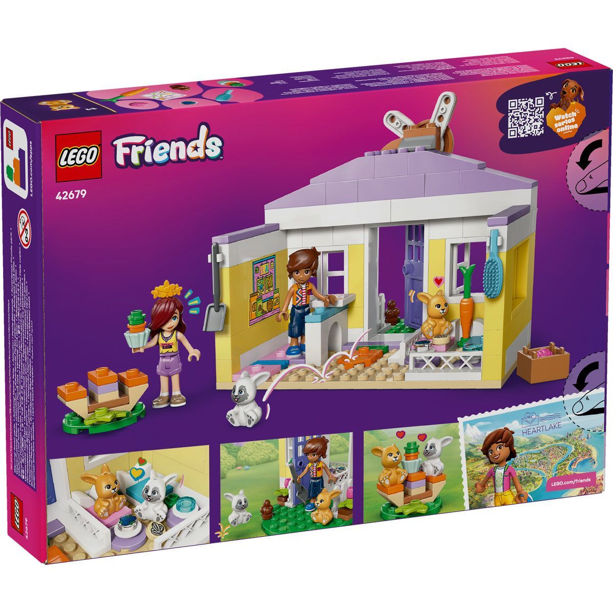 LEGO FRIENDS HOTEL PENTRU IEPURASI IN ORASUL HEARTLAKE 42679