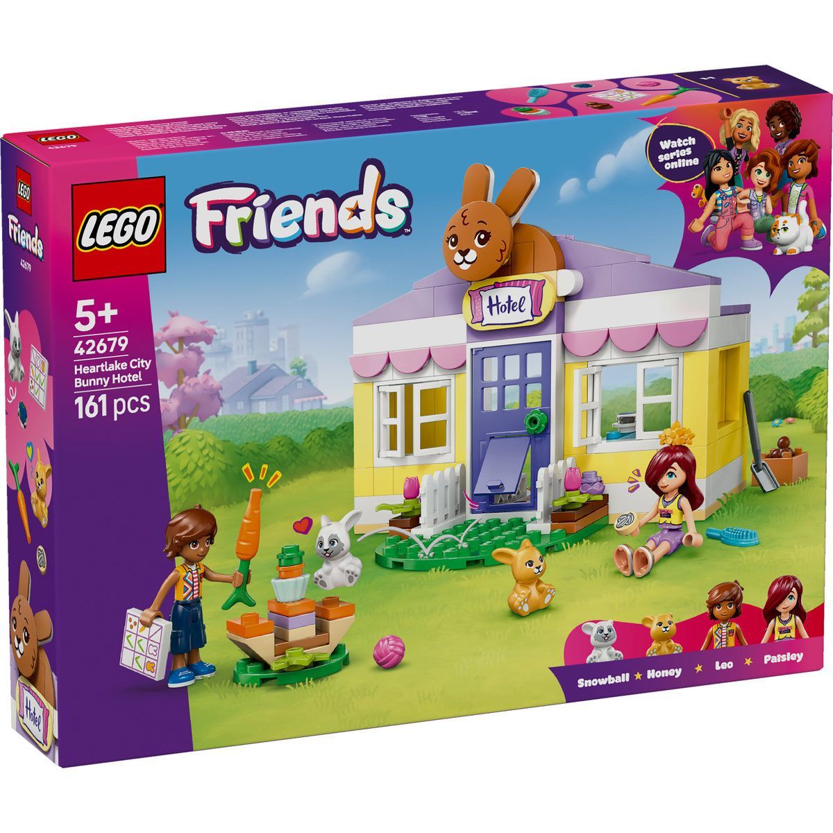 LEGO FRIENDS HOTEL PENTRU IEPURASI IN ORASUL HEARTLAKE 42679