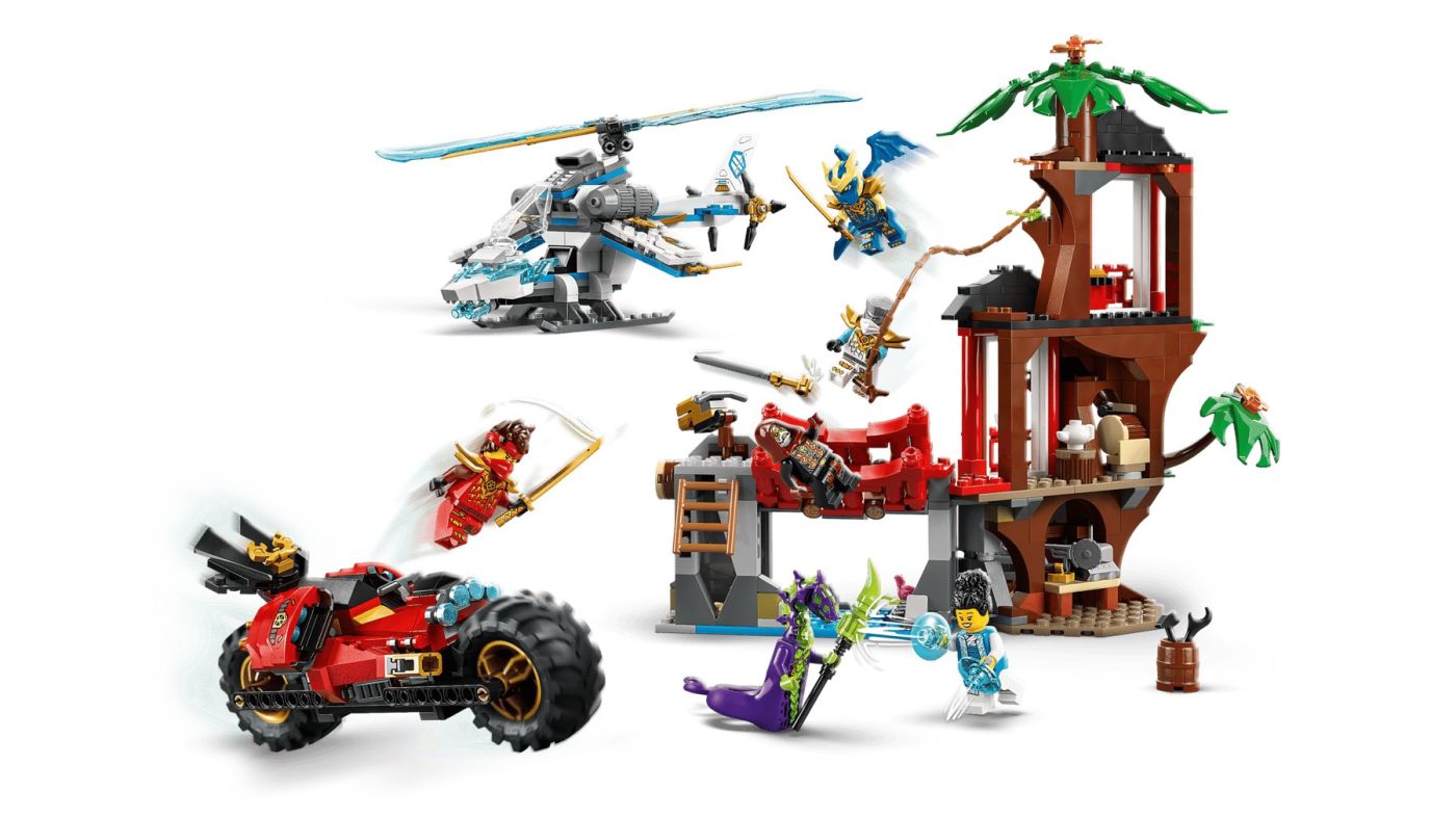 LEGO NINJAGO Lupta la Casa din Copac cu Vehicule Ninja 71857