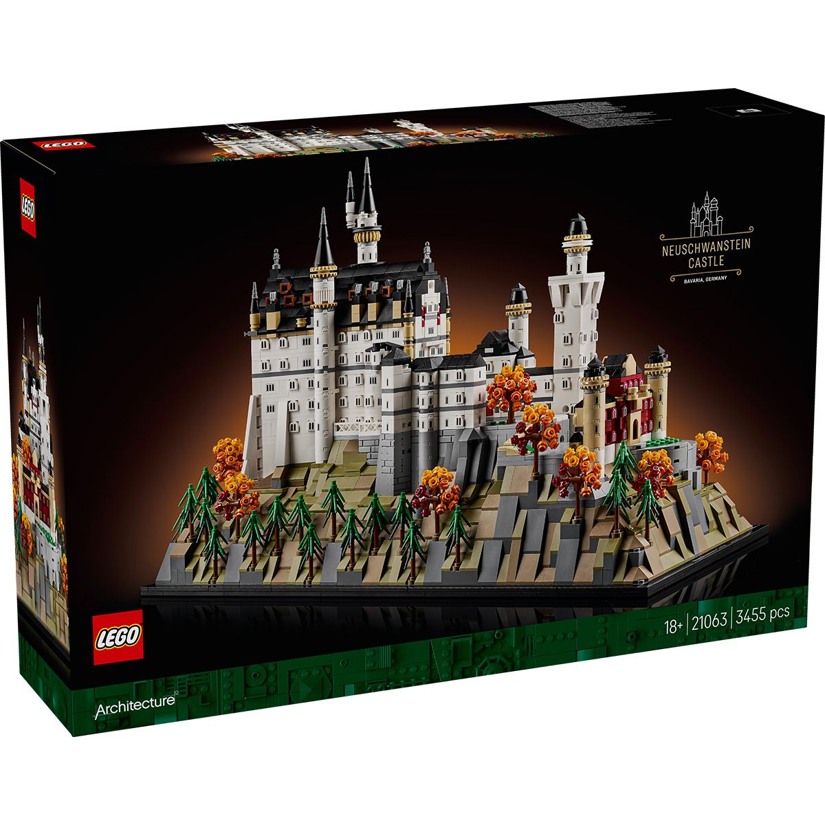 LEGO Architecture Castelul Neuschwanstein 21063, set de colecție 3455 piese