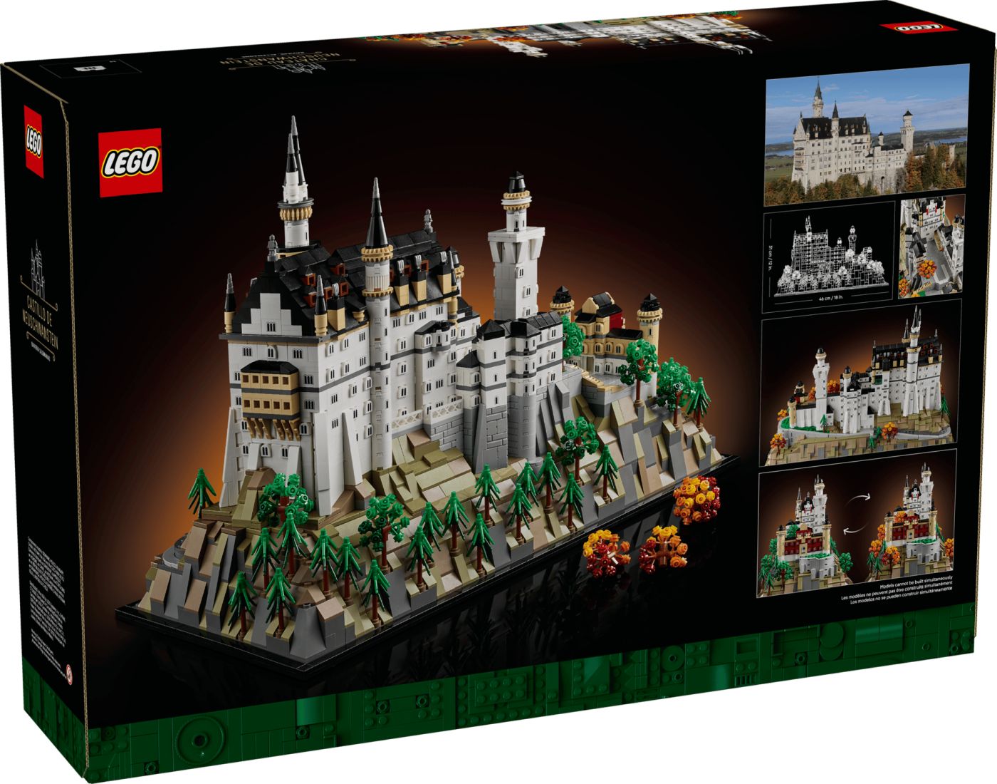 LEGO Architecture Castelul Neuschwanstein 21063, set de colecție 3455 piese