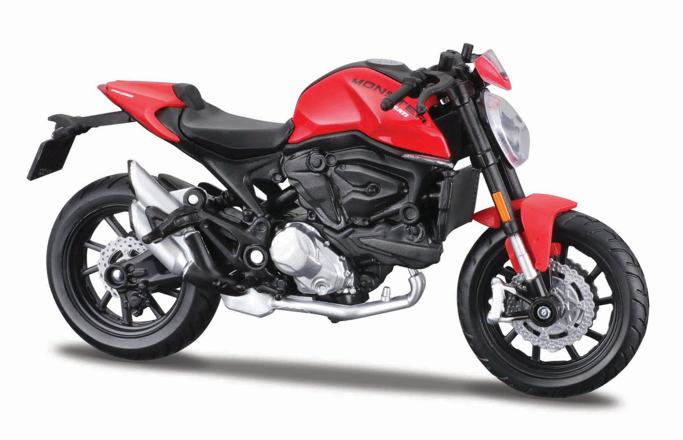 Motocicletă Maisto Ducati Monster metalică cu stand, ediție specială 1:18