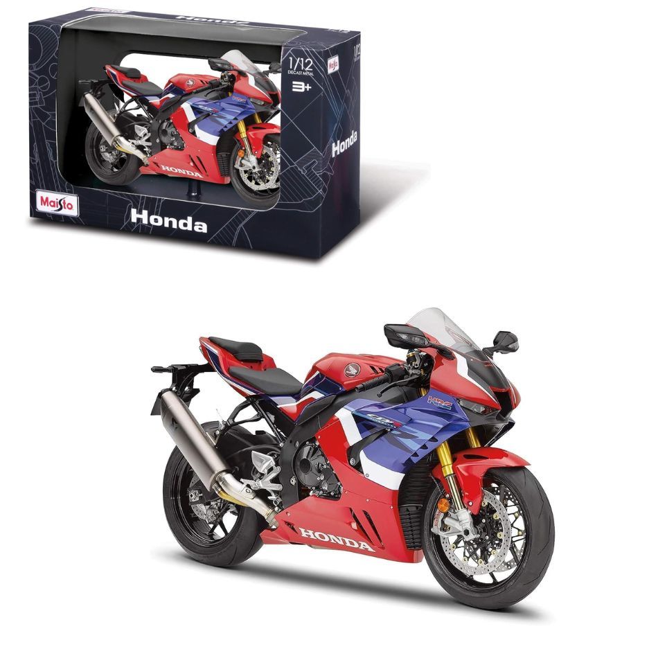 Motocicletă Maisto Honda CBR1000RR-R Fireblade SP 1:12 din metal cu stand