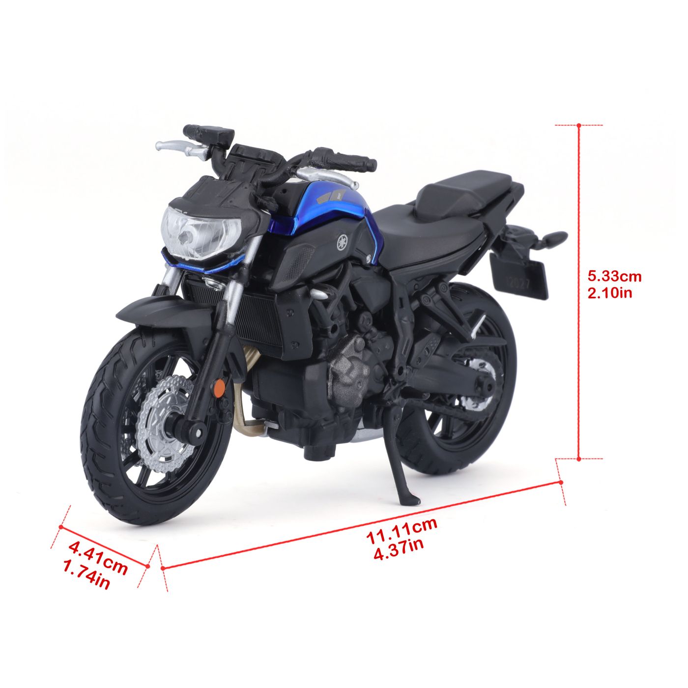 Motocicletă Maisto Yamaha MT-07 metalică, ediție specială, scara 1:18