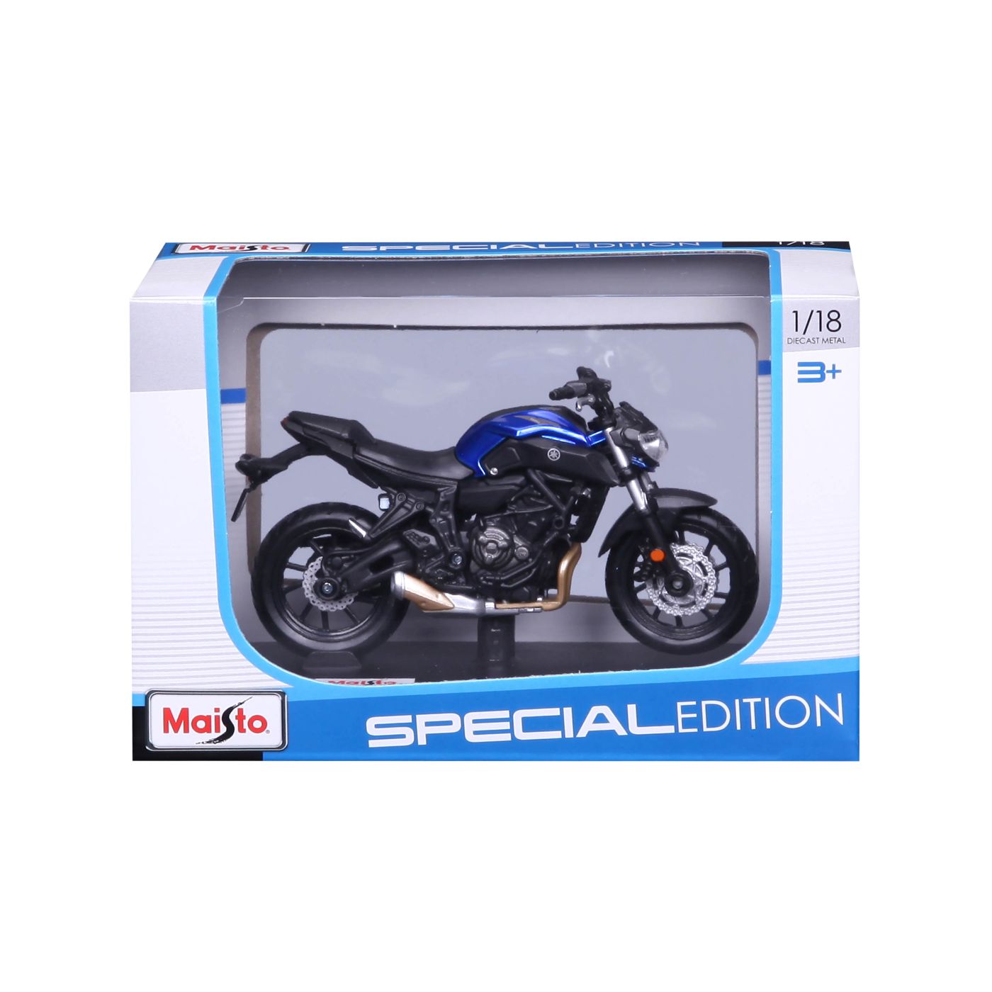 Motocicletă Maisto Yamaha MT-07 metalică, ediție specială, scara 1:18