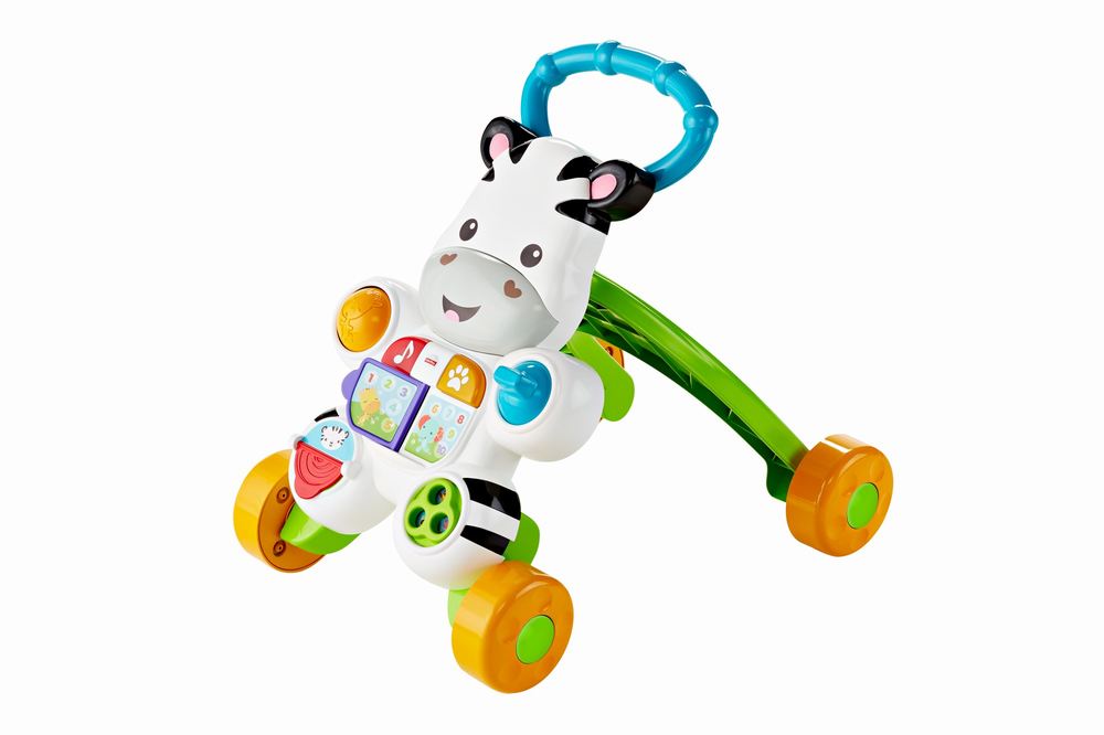 Antepremergator interactiv Zebra Fisher-Price cu sunete si muzica