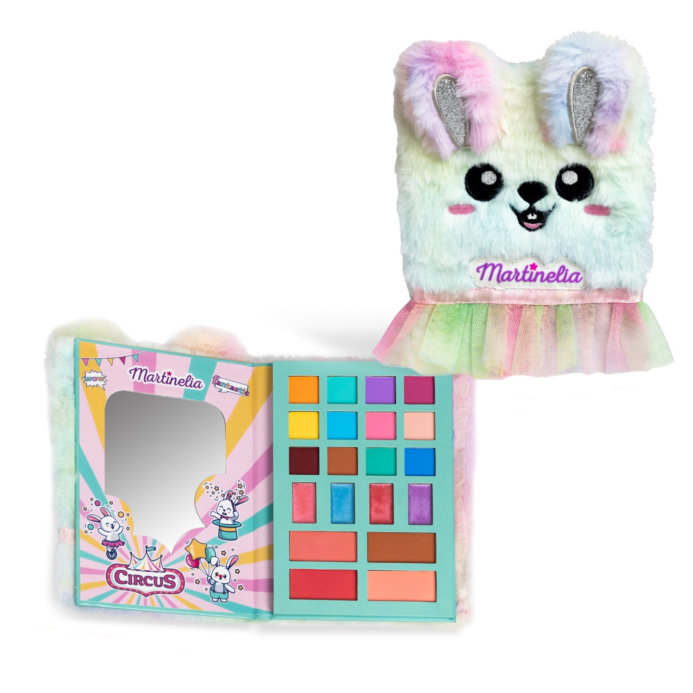 Set machiaj copii Martinelia Circus in portofel iepuras multicolor