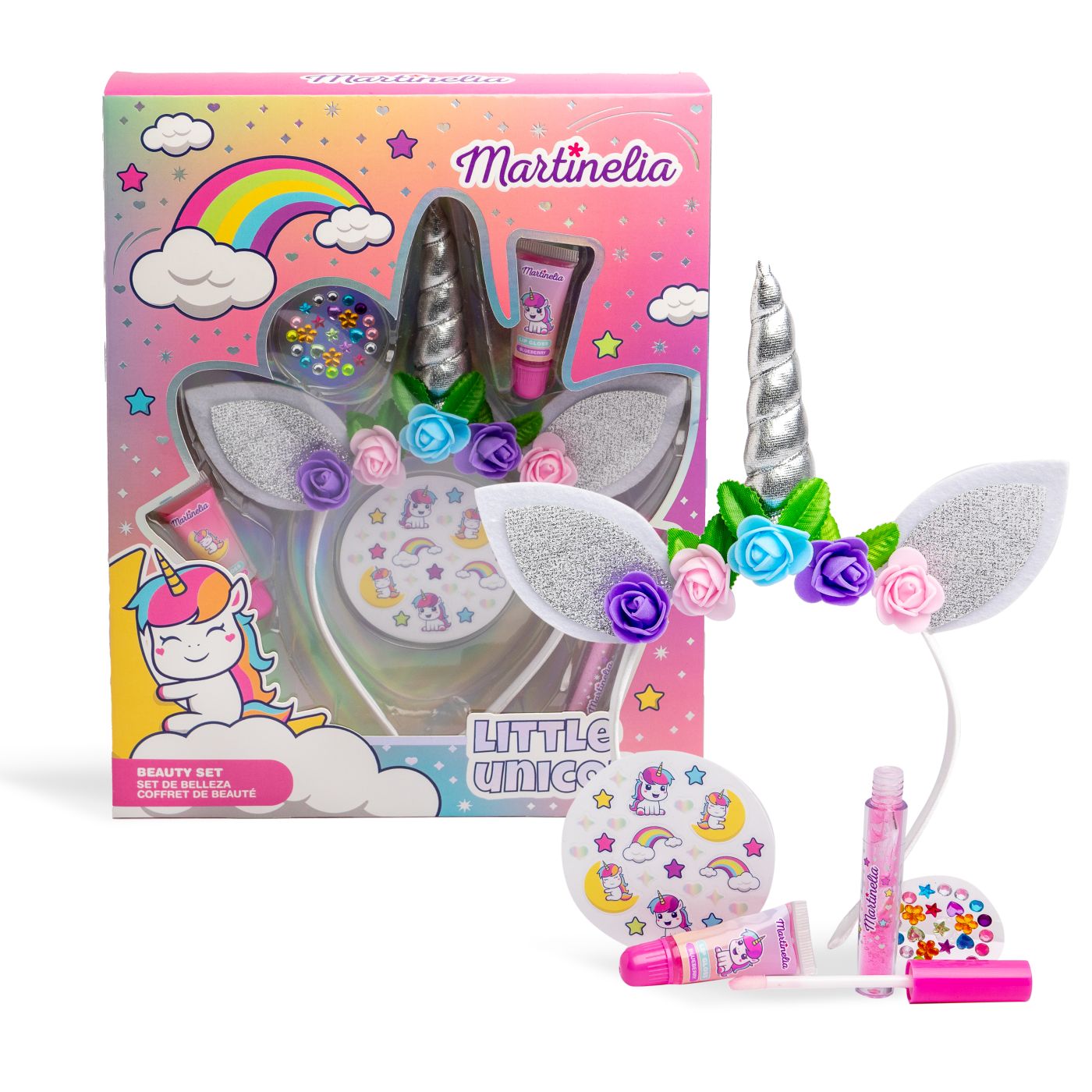 Set de frumusețe Martinelia Little Unicorn pentru copii, cu bentiță