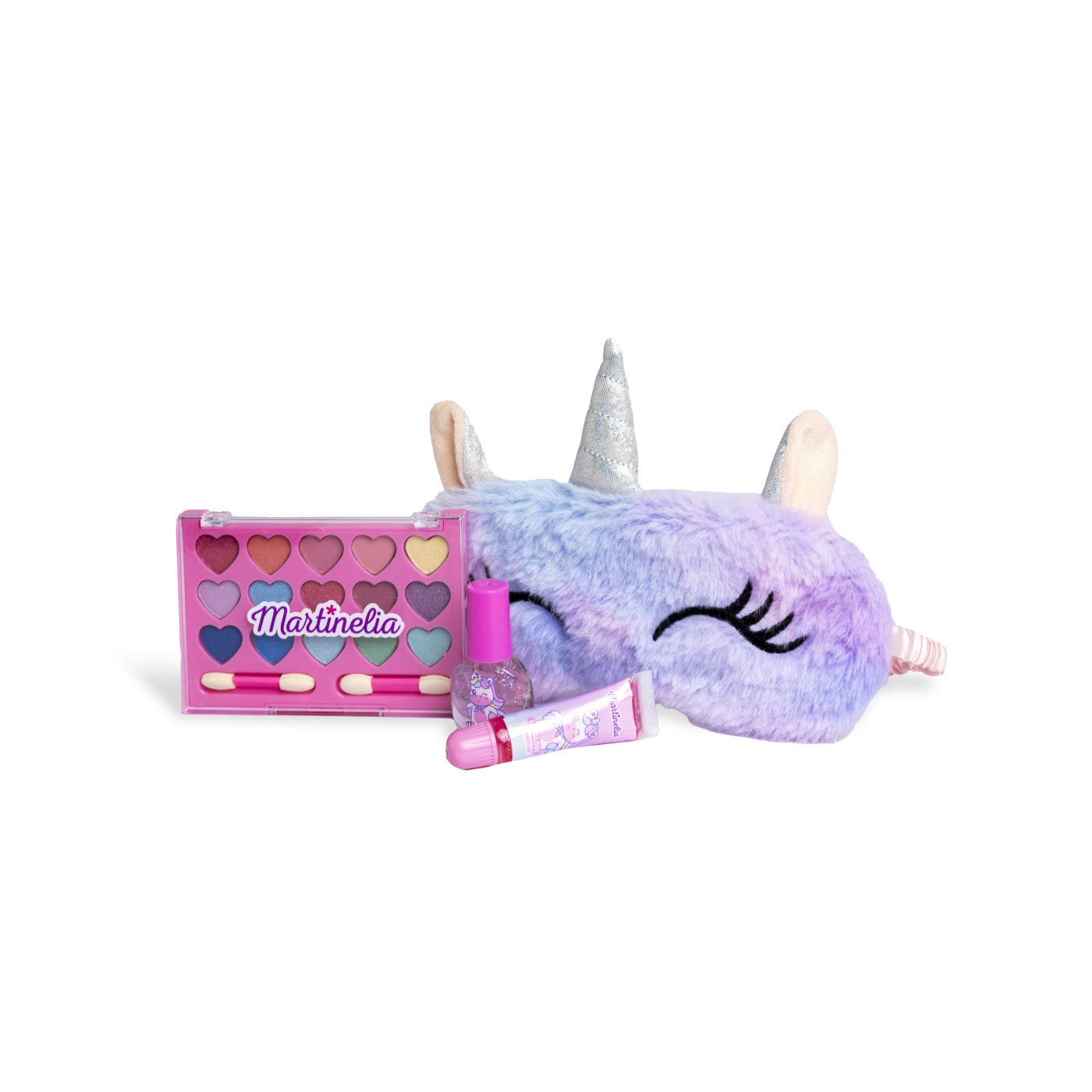 Set de machiaj pentru copii Martinelia Little Unicorn cu masca de dormit