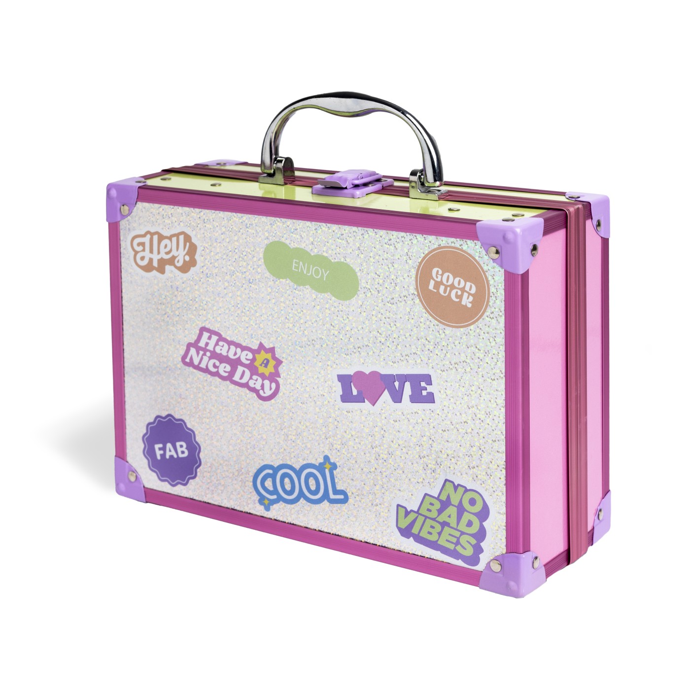 Trusă de machiaj Martinelia Supergirl cu oglindă LED pentru copii