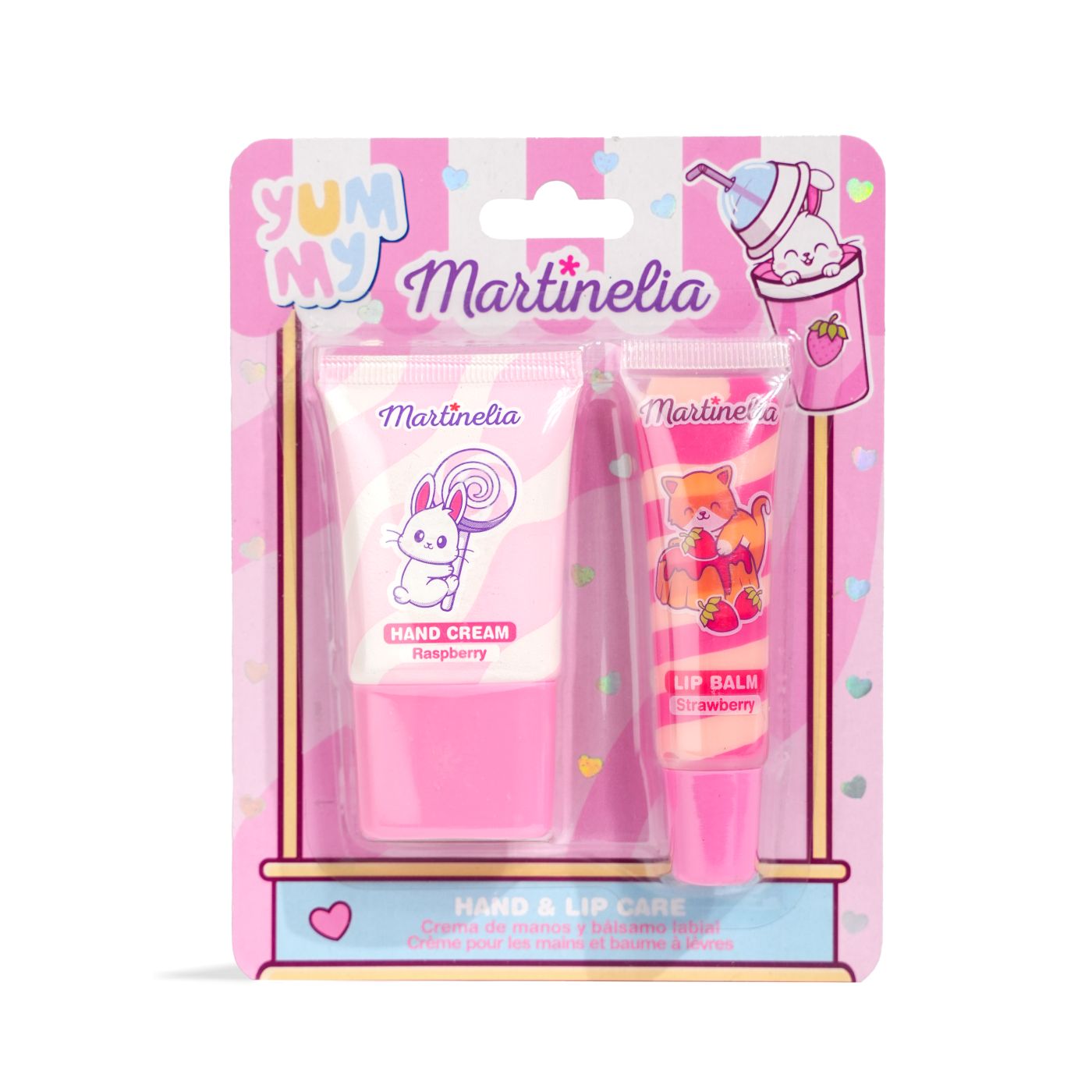 Set Martinelia Yummy cu cremă de mâini și balsam de buze pentru copii