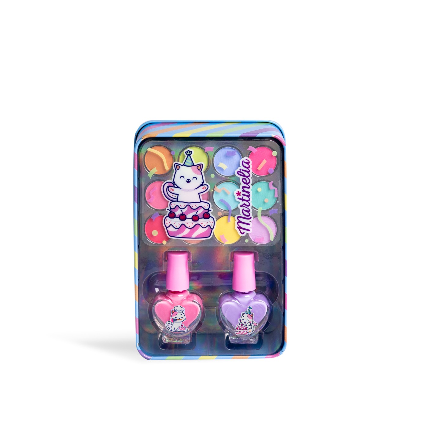 Trusă de machiaj pentru copii Martinelia Yummy, cutie metalică