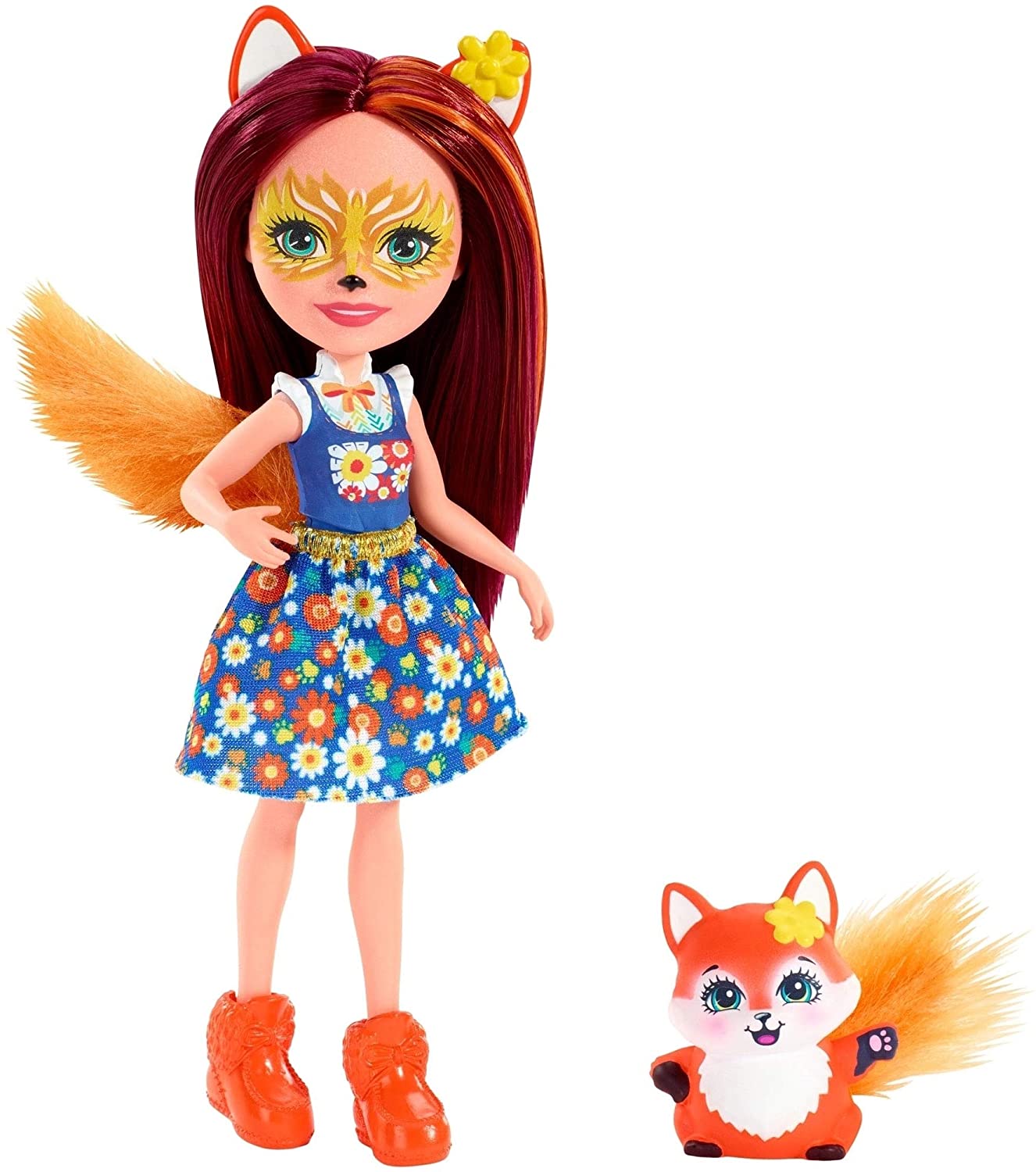 Papusa Enchantimals Felicity Fox cu animalutul Flick, Mattel